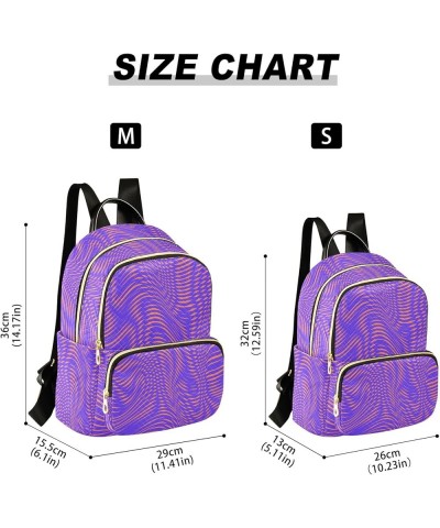 Mini Backpack Purse for Women Lightweight Girls Small Size 3d Psychedelic Stripe School Teens College Traveling Small $17.48 ...