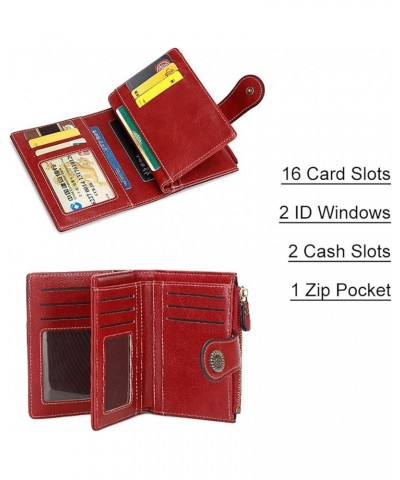 Small Womens Wallet Bifold Card Holder RFID Blocking with Zipper Coin Pocket (Peacock Blue) Peacock Blue $10.11 Wallets