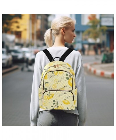 Lemon Music Notes Women's Backpack Purse Causal Daypack Work Travel College Business Trip Bag Shoulder Bag Medium $16.63 Back...