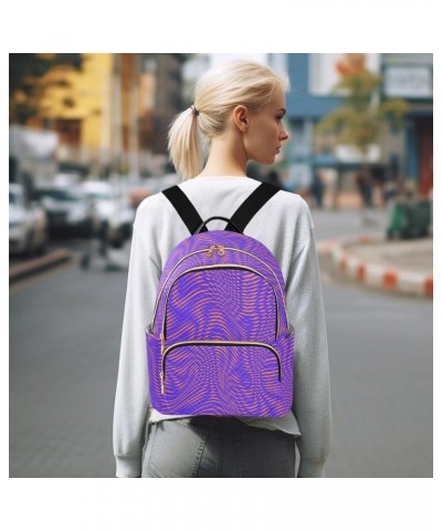 Mini Backpack Purse for Women Lightweight Girls Small Size 3d Psychedelic Stripe School Teens College Traveling Small $17.48 ...