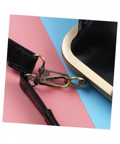 2 pcs Bag Buckle Purses Casual Black Messenger Women Purse Evening Pu Shoulder for Crossbody Vintage Leather Fashion Handbag ...