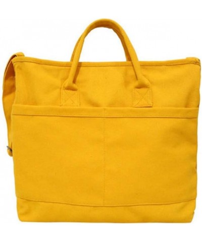 Fashion Tote Bag Canvas Shoulder Bag Ladies Purse Hobo Bag Travel Bag Large Crossbody Bag Lightweight Handbag for Women Yello...