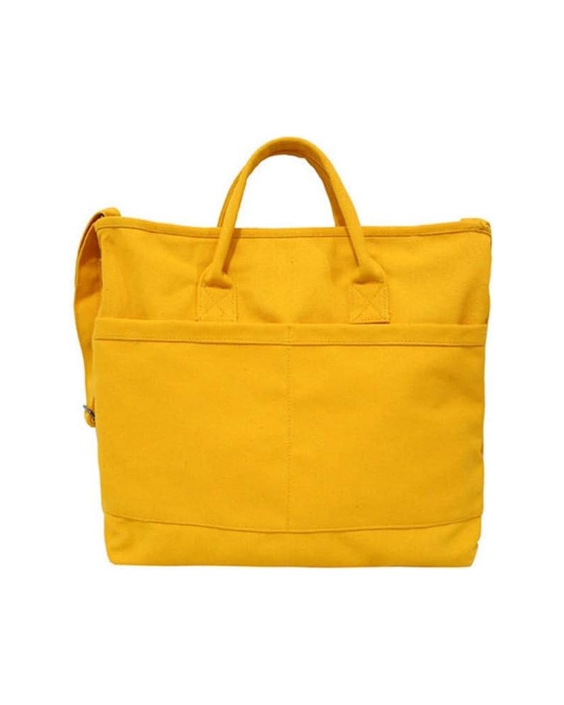 Fashion Tote Bag Canvas Shoulder Bag Ladies Purse Hobo Bag Travel Bag Large Crossbody Bag Lightweight Handbag for Women Yello...