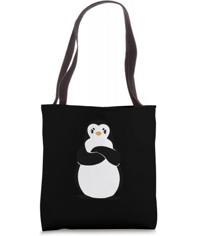 Adorable Penguin Embrace Admire Chill Vibe Tote Bag $11.75 Totes