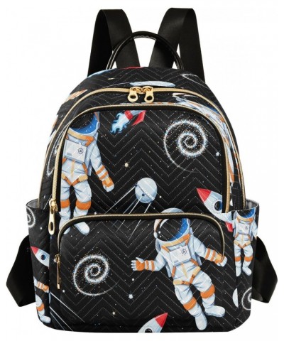 Space Theme 6 Backpack Purse for Women Travel Handbag Shoulder Bag $16.45 Backpacks