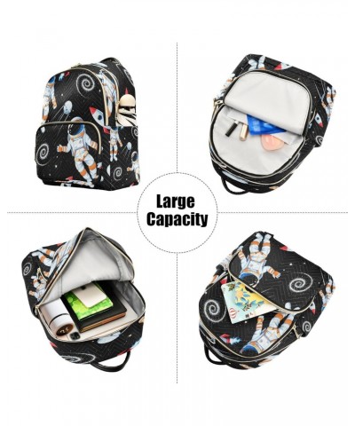 Space Theme 6 Backpack Purse for Women Travel Handbag Shoulder Bag $16.45 Backpacks