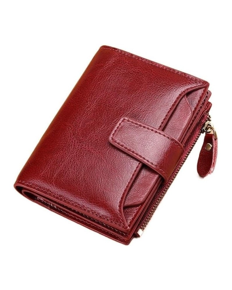 RFID Wallet Men Short Leather Men Wallet Head Layer Cowhide Fashion Casual Wallet Coin Purse Driver License CardHolderWallet ...