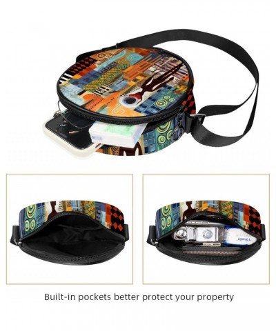 Crossbody Bags for Women,Crossbody Bag Men,Small Sling Bag,Abstract Africa Print People,Crossbody Purse $10.68 Crossbody Bags