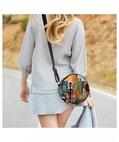 Crossbody Bags for Women,Crossbody Bag Men,Small Sling Bag,Abstract Africa Print People,Crossbody Purse $10.68 Crossbody Bags