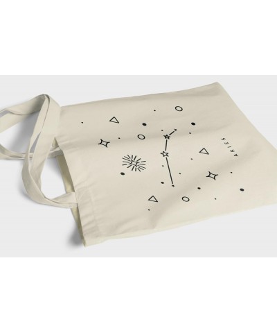 Aries Zodiac Astrology Constellation Natural Cotton Tote Bag $15.16 Totes