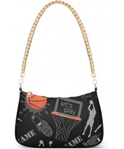 Colorful Dinosaurs Clutch with Chain, Polyester & Aluminum Alloy, Dress Purses for Evening Basketball Game $11.27 Handbags