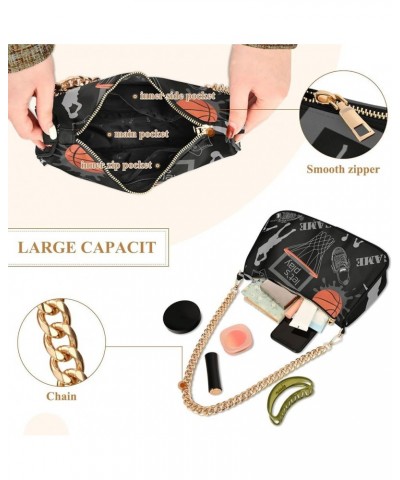 Colorful Dinosaurs Clutch with Chain, Polyester & Aluminum Alloy, Dress Purses for Evening Basketball Game $11.27 Handbags