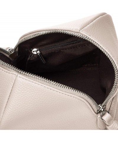 Cow Leather Cube Mini Shoulder Bag Lvory $31.09 Shoulder Bags