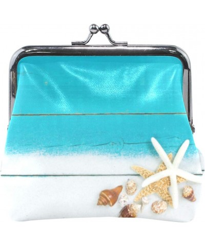 Seashells Leather Kiss Lock Coin Purse Wallet For Women Girls Colour7 $13.67 Wallets