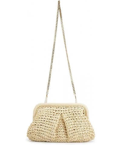 Straw Clutch Purses for Women Straw Purses and Handbags Crossbody Bags Raffia Bag with Removable Shoulder Strap Beige $12.14 ...