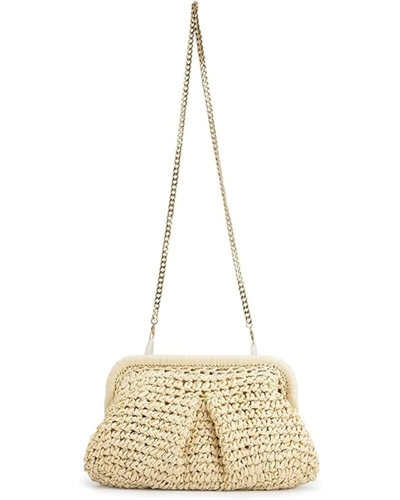 Straw Clutch Purses for Women Straw Purses and Handbags Crossbody Bags Raffia Bag with Removable Shoulder Strap Beige $12.14 ...