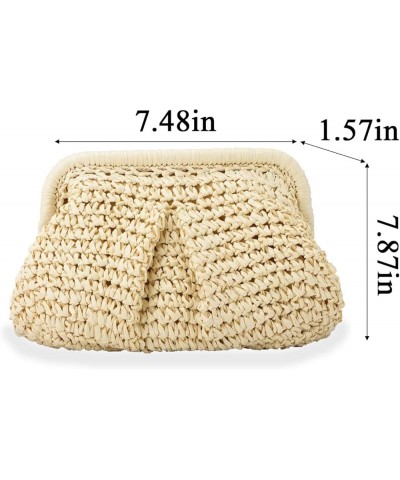 Straw Clutch Purses for Women Straw Purses and Handbags Crossbody Bags Raffia Bag with Removable Shoulder Strap Beige $12.14 ...