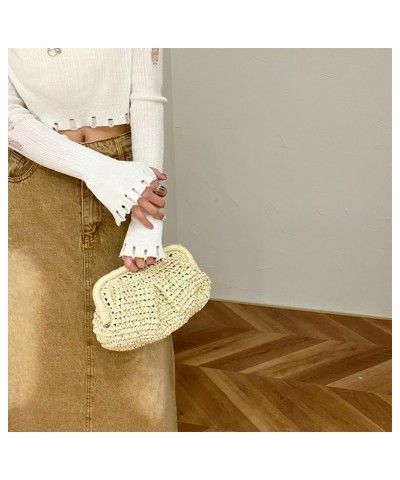 Straw Clutch Purses for Women Straw Purses and Handbags Crossbody Bags Raffia Bag with Removable Shoulder Strap Beige $12.14 ...