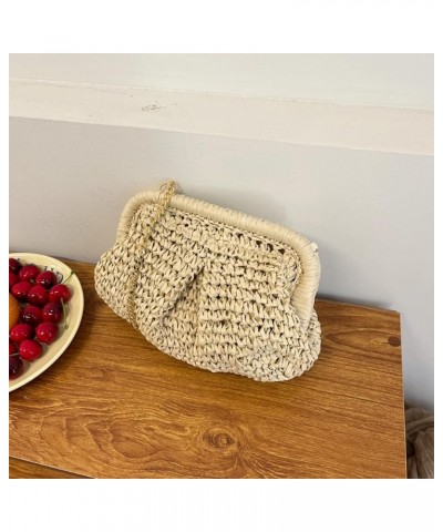 Straw Clutch Purses for Women Straw Purses and Handbags Crossbody Bags Raffia Bag with Removable Shoulder Strap Beige $12.14 ...