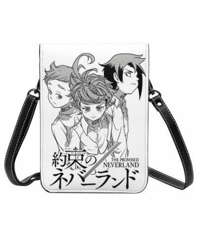 Anime The Promised Neverland Small Cell Phone Purse Womens Crossbody Bags Small Mini Shoulder Bag 7.5x5.3 Inches $19.10 Cross...