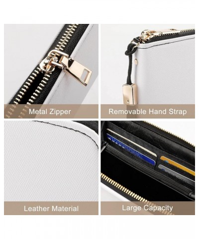 Long Clutch Wallet, Long Handbag with Wristlet Strap, PU Leather Zip Purse Multi 16 $16.31 Wristlets