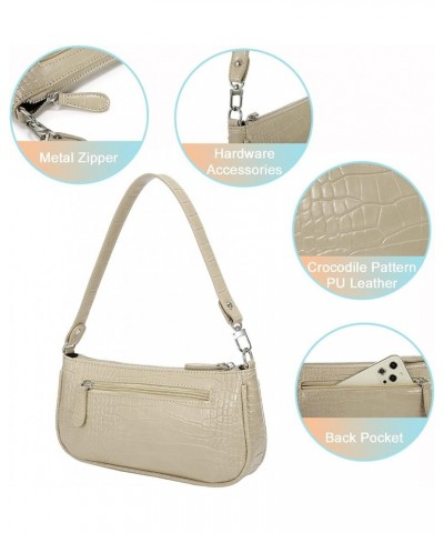 Small Purse for Women, Retro Classic Tote HandBag Shoulder Bags Clutch Purse Cloud Beige $12.24 Shoulder Bags