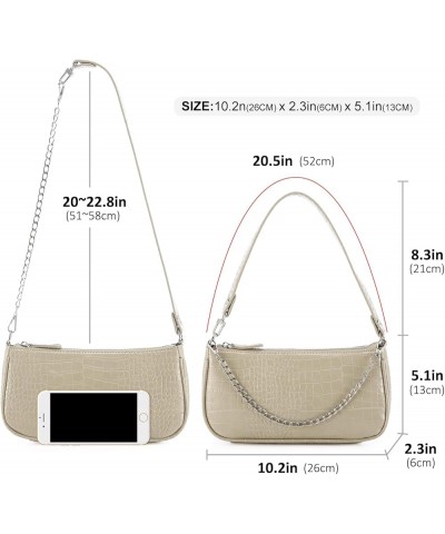 Small Purse for Women, Retro Classic Tote HandBag Shoulder Bags Clutch Purse Cloud Beige $12.24 Shoulder Bags