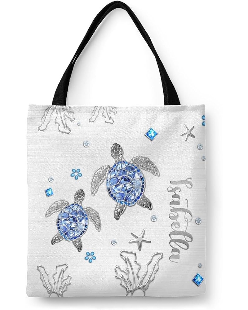 Personalized Name Starfish Coral Sea Turtle Handbag Gift Bags Christmas Treat Bags for Holiday Party Gift Bags Multi 7th $14....