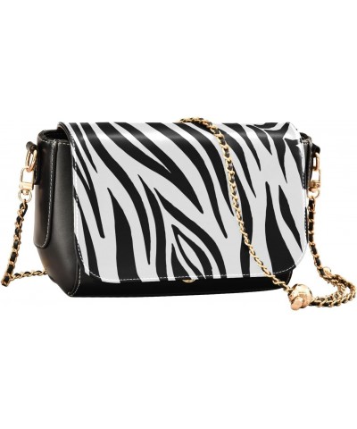 Zebra Print Crossbody Bags for Women Leather Purse Shoulder Bag Handbag for Daily Gifts Work $16.80 Shoulder Bags