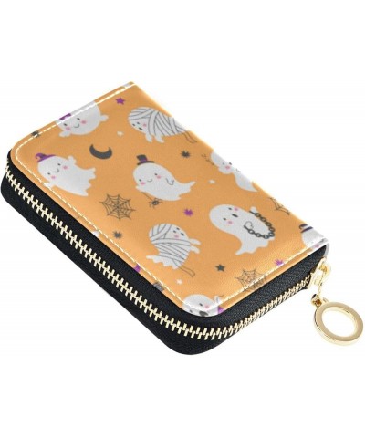 RFID Credit Card Holder Yellow Duck Leather With Zipper Card Case Wallet for Women Girls Color 20 $11.39 Wallets