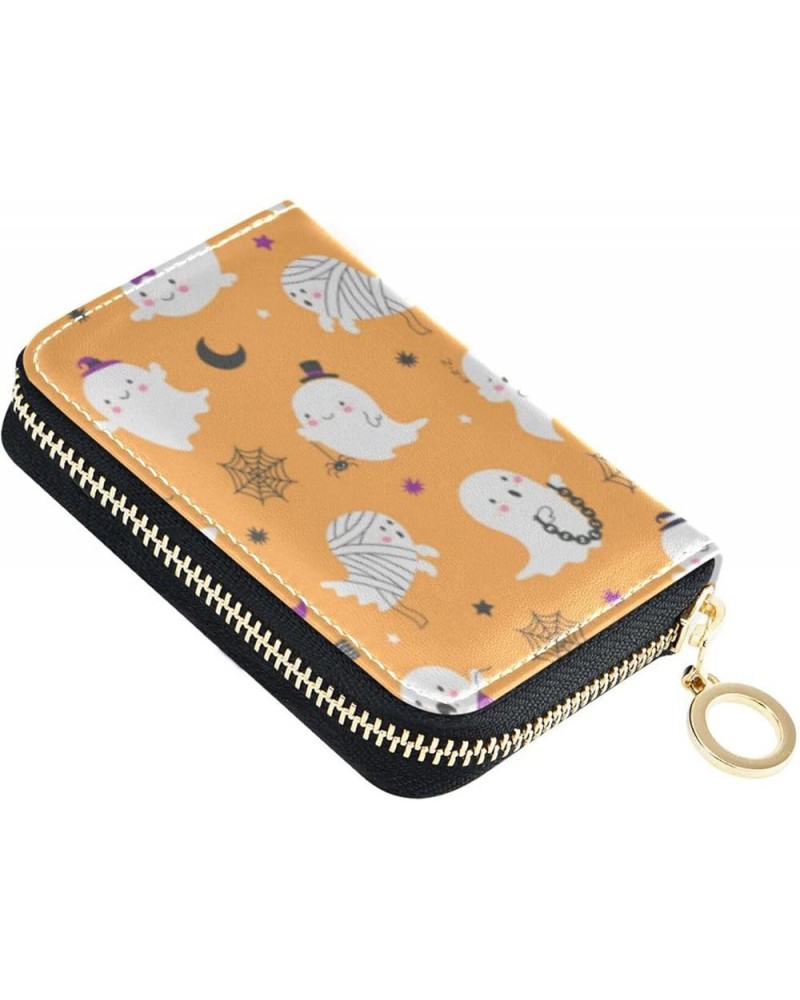 RFID Credit Card Holder Yellow Duck Leather With Zipper Card Case Wallet for Women Girls Color 20 $11.39 Wallets