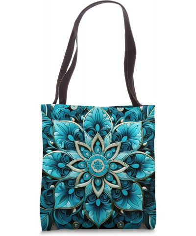 Blue Mandala Floral Tote Bag $12.29 Totes