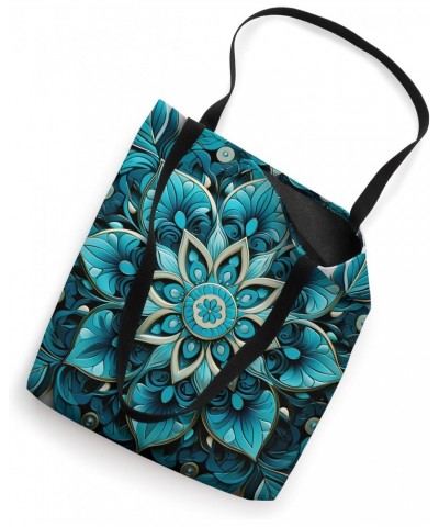 Blue Mandala Floral Tote Bag $12.29 Totes