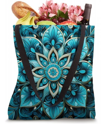 Blue Mandala Floral Tote Bag $12.29 Totes