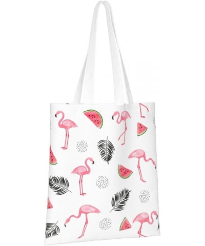 Flamingos Single Shoulder Fashion Canvas Tote Shopping Bags Handbags For Men And Women Flamingos43 $10.73 Totes