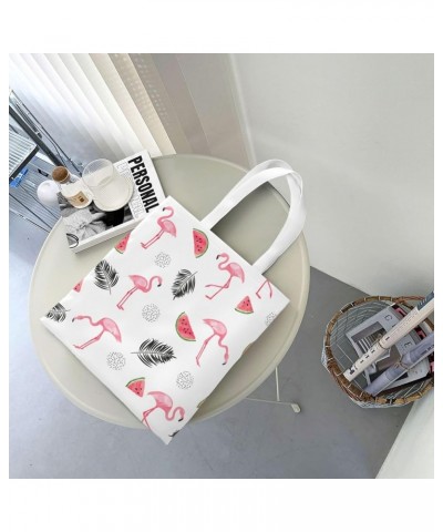 Flamingos Single Shoulder Fashion Canvas Tote Shopping Bags Handbags For Men And Women Flamingos43 $10.73 Totes