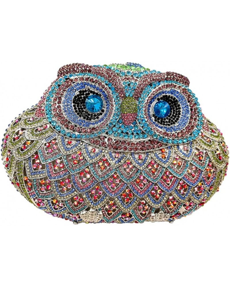 Women Evening-Bag Chain Rhinestone Wedding Ladies Clutch-Purse Luxury-Handbag Owl Fat Owl J $46.98 Evening Bags