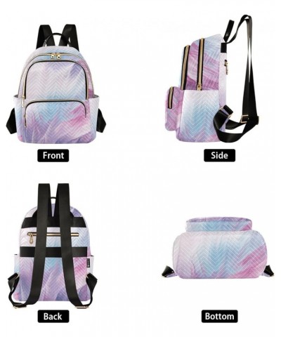 Colorful Marble Women's Backpack Wallet Casual Small Backpack Fashion Women's Travel Bag School Backpack Color302 Small $17.9...