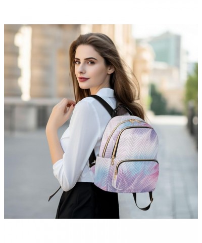 Colorful Marble Women's Backpack Wallet Casual Small Backpack Fashion Women's Travel Bag School Backpack Color302 Small $17.9...