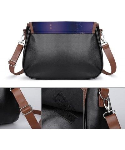 Printed Shoulder Crossbody Bag Leather Hobo Bags Medium Ladies Top Handles Satchels Famous Actress Color11 $24.58 Hobo Bags