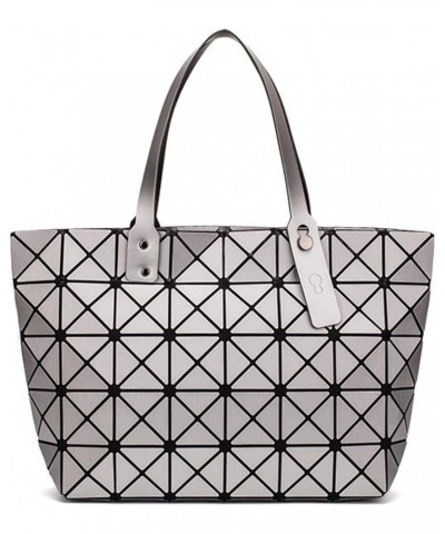 Luminous sac bao Bag Diamond Tote Geometric Quilted Shoulder Bags bolso Silver $19.45 Totes