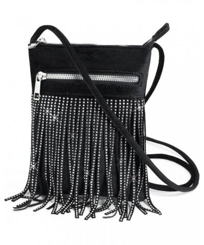 Tassel Crossbody Bag Bling Glitter Purse Sparkle Women Evening Bag (Black) Tan $27.34 Evening Bags