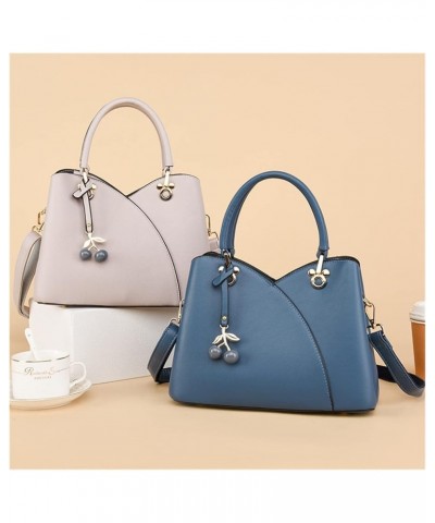 Fashion Handbag Shoulder Crossbody Bag for Women Soft Leather Bag Trendy Handbag (Color : Blue, Size : 11 * 8 * 5in) 11*8*5in...