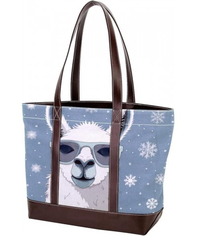 Tote Bag for Women, Large Tote Bag, Women's Tote Handbags, Llama Cartoon Hello Summer, Womens Tote Bag Design 12460 $22.07 Totes