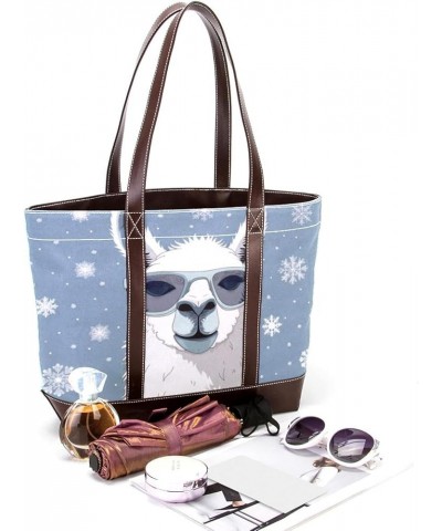 Tote Bag for Women, Large Tote Bag, Women's Tote Handbags, Llama Cartoon Hello Summer, Womens Tote Bag Design 12460 $22.07 Totes