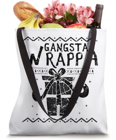 Gangta Wrapper Funny Cute Christmas Pajama Xmas Vintage Tote Bag $10.55 Totes