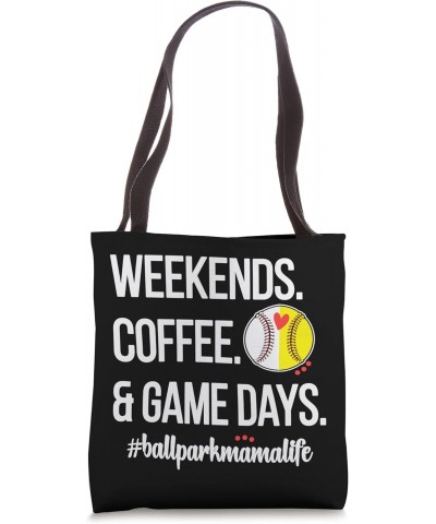 Baseball Softball Mama Game Day Proud Ball Mom Baller Mother Tote Bag $12.69 Totes