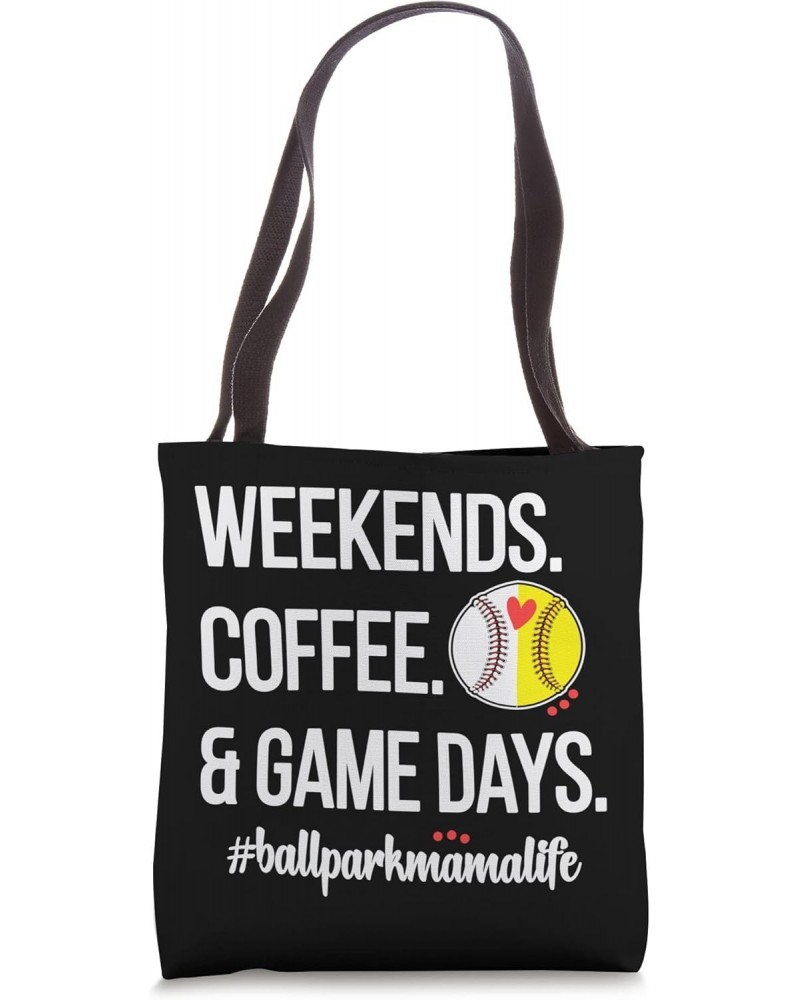 Baseball Softball Mama Game Day Proud Ball Mom Baller Mother Tote Bag $12.69 Totes