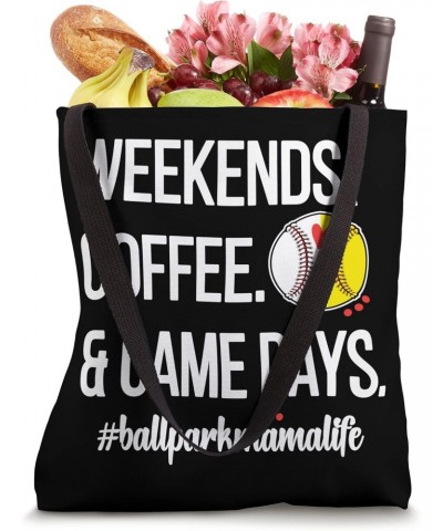 Baseball Softball Mama Game Day Proud Ball Mom Baller Mother Tote Bag $12.69 Totes