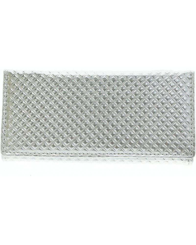 Women's Clutch Wallet Silver-Tone $15.29 Wallets